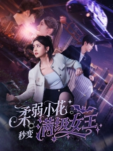 短剧柔弱小花秒变满级女王海报