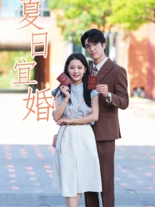 短剧夏日宜婚海报