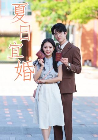 短剧夏日宜婚海报