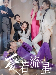 短剧爱若流星海报