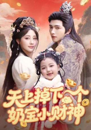 短剧天上掉下个奶宝小财神海报