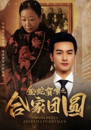 短剧金蛇贺岁之合家团圆海报