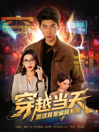 短剧穿越当天，激活背景编辑系统海报