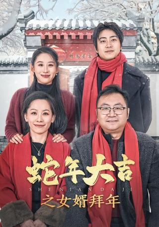 短剧蛇年大吉之女婿拜年海报