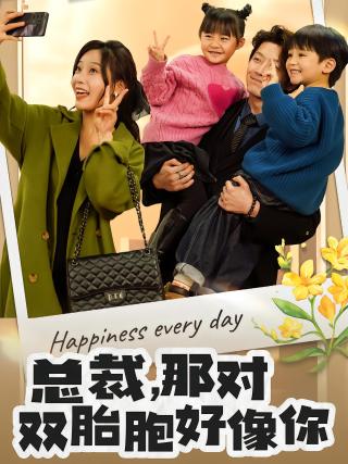 短剧总裁，那对双胞胎好像你海报